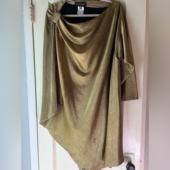 Talbot Runof Gold Metallic Stole 10 - Picture 4 of 13